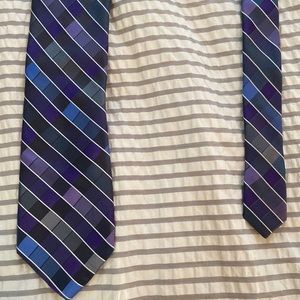 Van Heusen Men's Purple and Blue Dress Tie